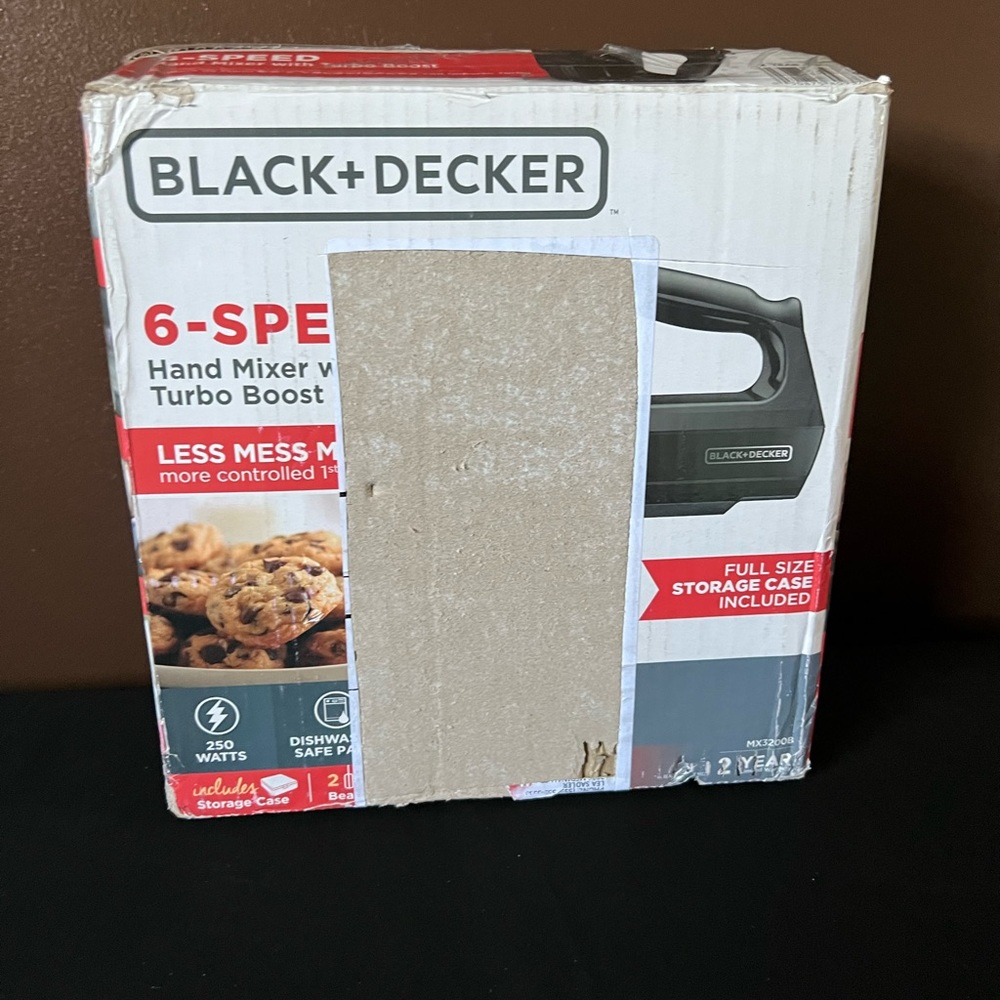 BLACK+DECKER 6-Speed Hand Mixer MISSING The 5 Attachments